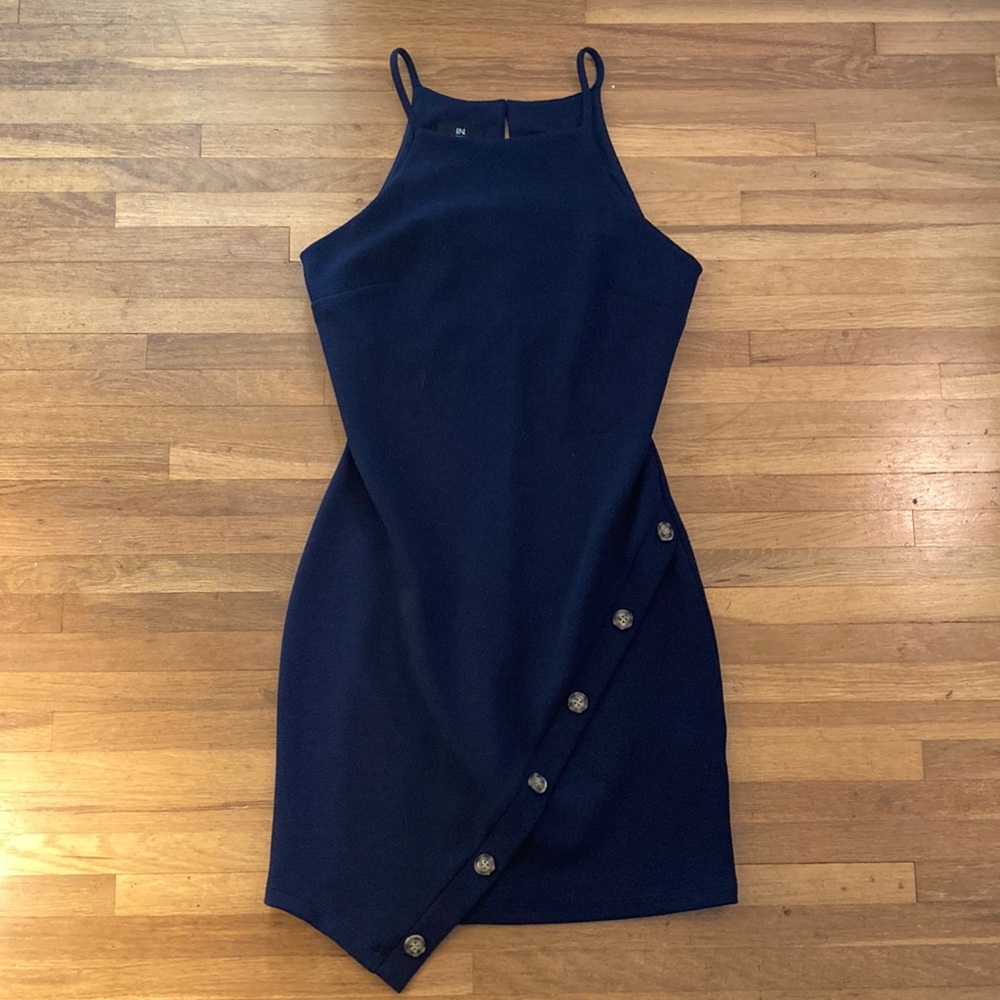 I.N. San Francisco Navy Mini Dress